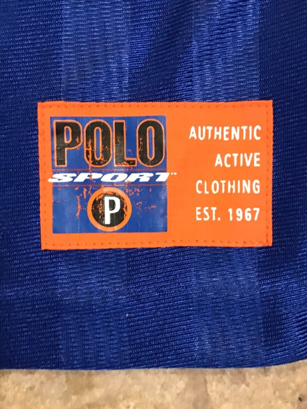 Men's Vintage Polo Sport Ralph Lauren Distressed Jersey Polo Shirt-Size XL - Picture 6 of 16